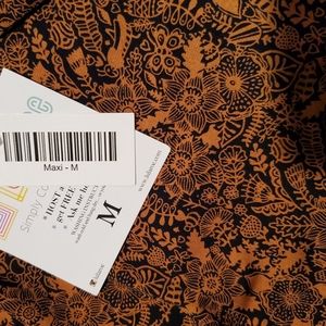 LuLaRoe | M Maxi Silky Skirt Medium Dark 10 12 Womens NEW